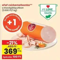 Spar eFeF csirkemellsonka ajánlat