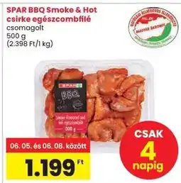 Spar SPAR BBQ Smoke & Hot csirke egészcombfilé ajánlat