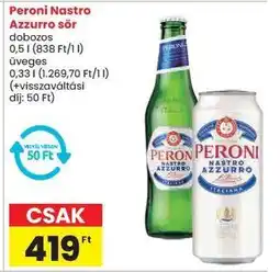 Spar Peroni Nastro Azzurro sör ajánlat
