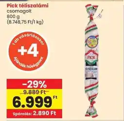 Spar PICK Téliszalámi ajánlat