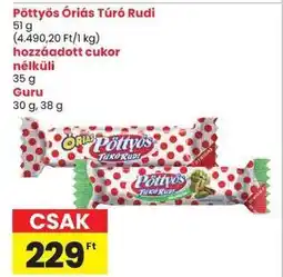 Spar Pöttyös Óriás Túró Rudi ajánlat
