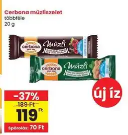 Spar CERBONA Müzliszelet ajánlat