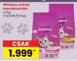 Spar Whiskas száraz macskaeledel ajánlat