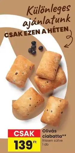 Spar Olívás ciabatta ajánlat