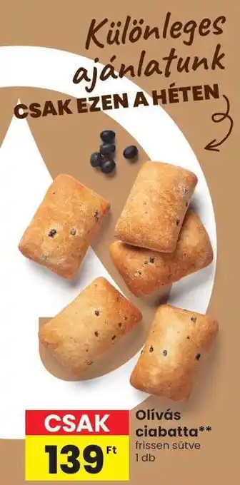 Spar Olívás ciabatta ajánlat