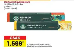 Spar Starbucks kávékapszula ajánlat