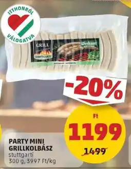 PENNY PARTY MINI GRILLKOLBÁSZ stuttgarti ajánlat
