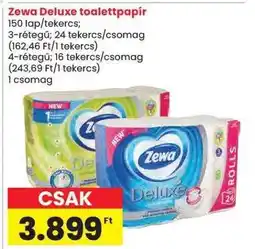 Spar Zewa Deluxe toalettpapír ajánlat