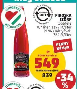 PENNY Piroska Szörp ajánlat