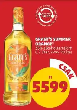 PENNY Grant's Summer Orange ajánlat