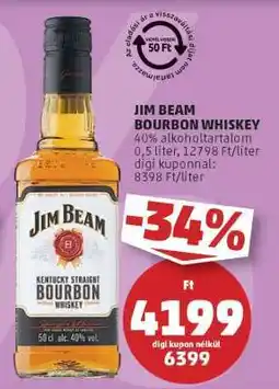 PENNY JIM BEAM Bourbon whiskey ajánlat