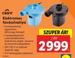 Lidl CRIVIT Elektromos fúvószivattyú ajánlat