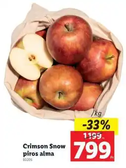Lidl Crimson Snow piros alma ajánlat