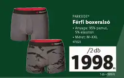 Lidl PARKSIDE Férfi boxeralsó ajánlat