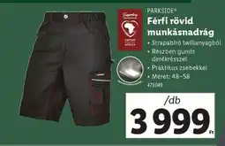 Lidl PARKSIDE Férfi rövid munkásnadrág ajánlat