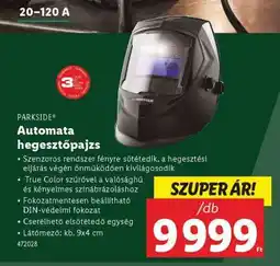 Lidl PARKSIDE Automata hegesztőpajzs ajánlat
