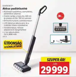 Lidl SILVERCREST Akkus padlótisztító ajánlat