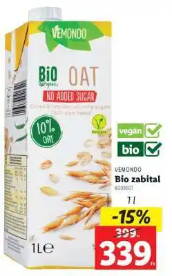 Lidl VEMMONDO Bio zabital ajánlat
