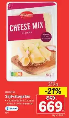 Lidl MILBONA Sajtválogatás ajánlat