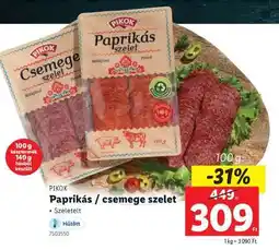 Lidl Paprikás / csemege szelet ajánlat