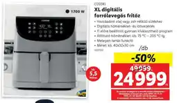 Lidl COSORI XL digitális forrólevegős fritőz ajánlat