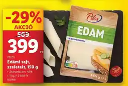 Lidl Pilos Edámi sajt, szeletelt, 150 g ajánlat