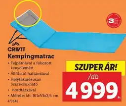 Lidl CRIVIT Kempingmatrac ajánlat