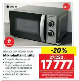 Lidl SILVERCREST KITCHEN TOOLS Mikrohullámú sütő ajánlat