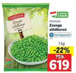 Lidl Freshona Zsenge zöldborsó ajánlat