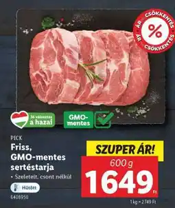 Lidl Friss, GMO-mentes sertéstarja ajánlat