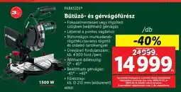 Lidl PARKSIDE Bütüző- és gérvágófűrész ajánlat