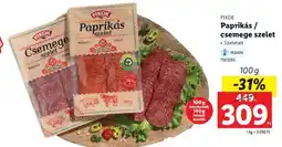 Lidl Pikok Paprikás / csemege szelet ajánlat