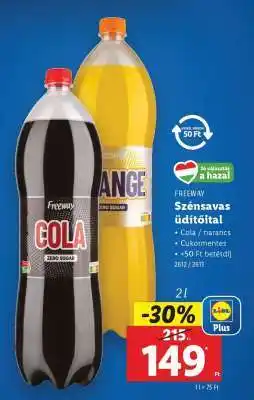 Lidl FREEWAY Szénsavas üdítőital ajánlat