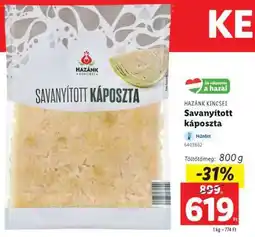 Lidl Savanyított káposzta ajánlat