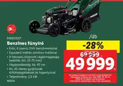 Lidl PARKSIDE Benzines fűnyíró ajánlat