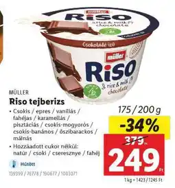 Lidl MÜLLER Riso tejberizs ajánlat