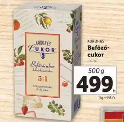 Lidl KORONÁS Befőzőcukor ajánlat