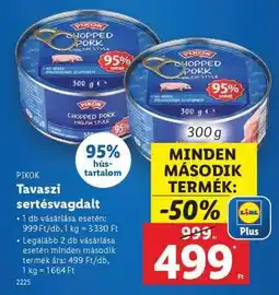 Lidl PIKOK Tavaszi sertésvagdalt ajánlat