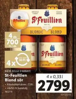 Lidl St-Feuillien Blond sör ajánlat