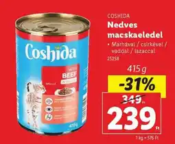 Lidl Coshida Nedves macskaeledel ajánlat