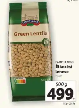 CAMPO LARGO Étkezési lencse