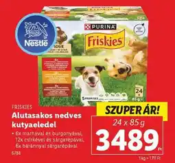 Lidl Friskies Alutasakos nedves kutyaeledel ajánlat