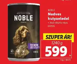 Lidl NOBLE Nedves kutyaeledel ajánlat