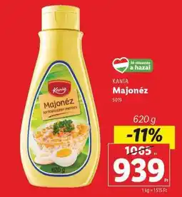 Lidl KANIA Majonéz ajánlat