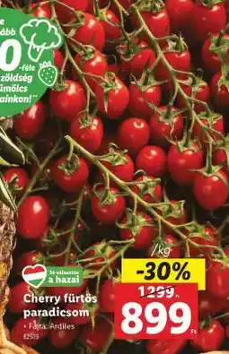 Lidl Cherry fürtös paradicsom ajánlat