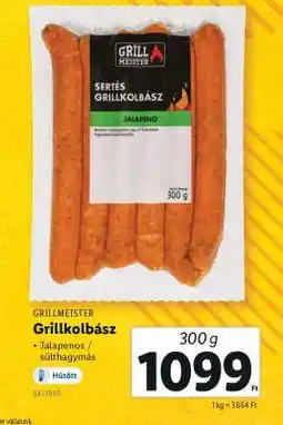 Lidl GRILLMEISTER Grillkolbász ajánlat