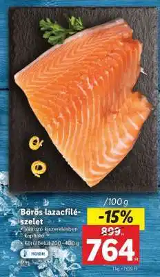 Lidl Bőrös lazacfilé szelet ajánlat