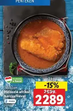 Lidl Halászlé afrikai harcsafilével ajánlat