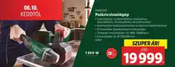 Lidl PARKSIDE Palástcsiszológép ajánlat