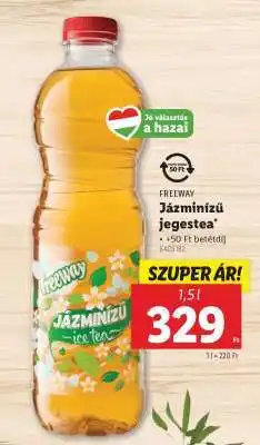 Lidl FREEWAY Jázminízű jegestea ajánlat